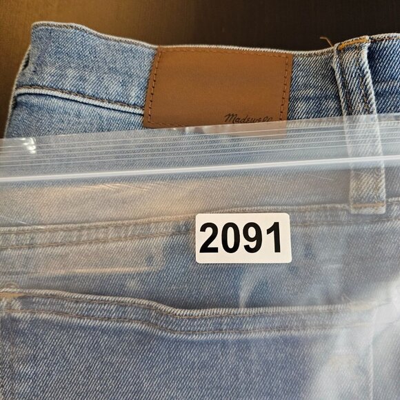 Madewell Jeans Womens 29 32x26 Blue 10" High Rise Skinny Crop Denim Stretch - Picture 13 of 13